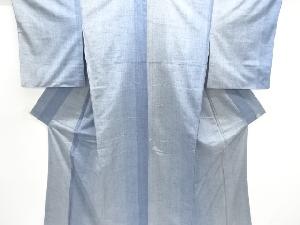 縞織出し手織り紬着物